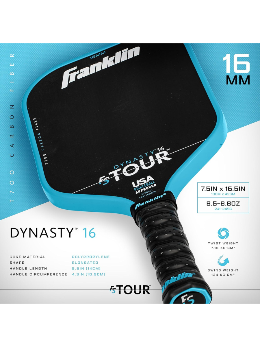 FRANKLIN FS Tour Dynasty 16mm Pickleball Paddle – PickleballPH