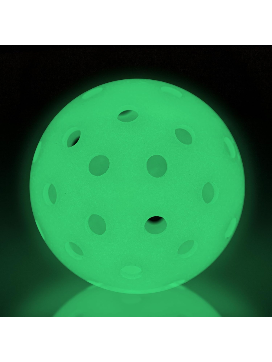 FRANKLIN Glow In The Dark Outdoor Pickleballs - 74mm
