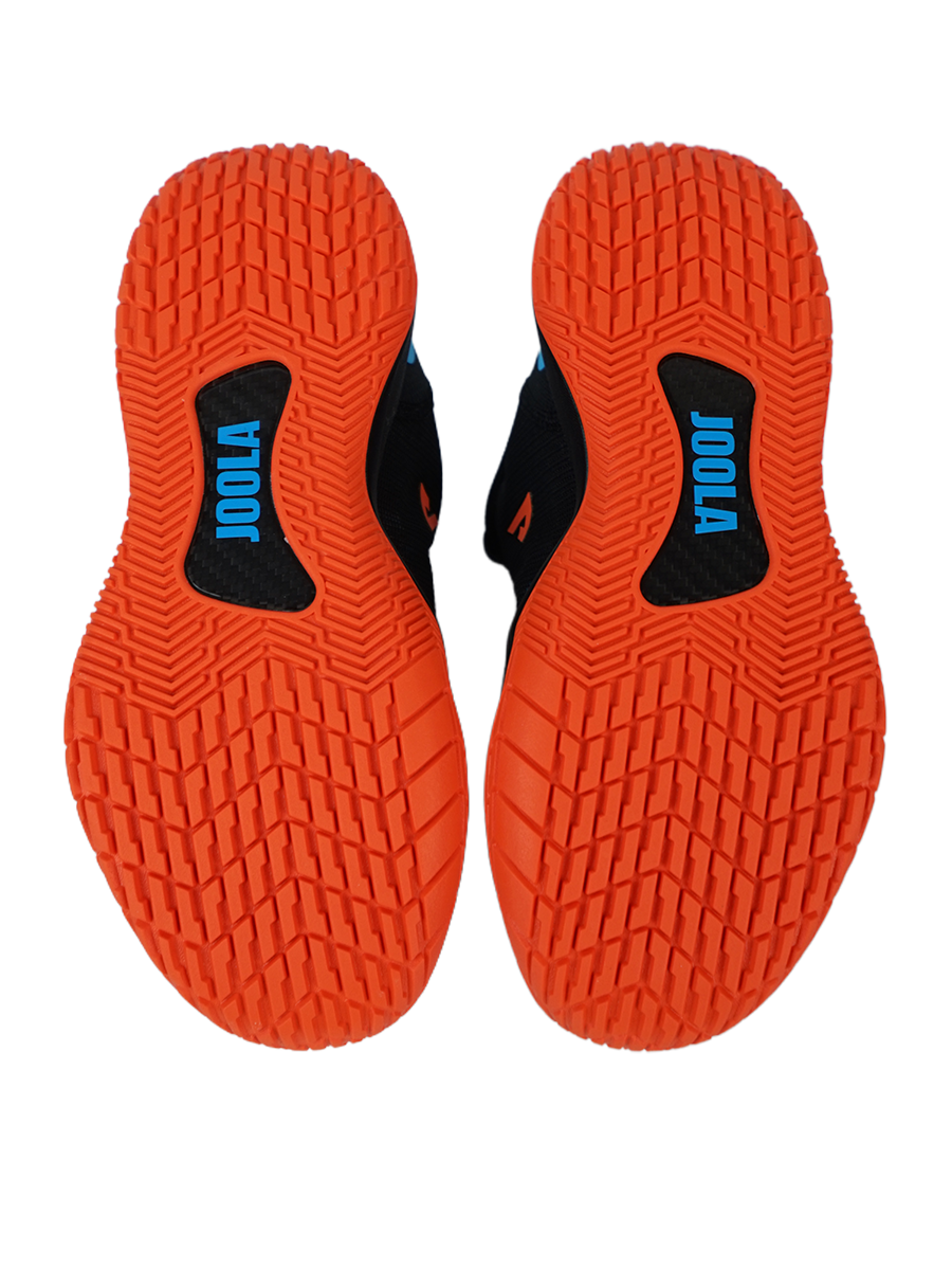 JOOLA FUNKSH1n Pickleball R4LLy Shoes - Black/Autumn Orange-South Bay Blur