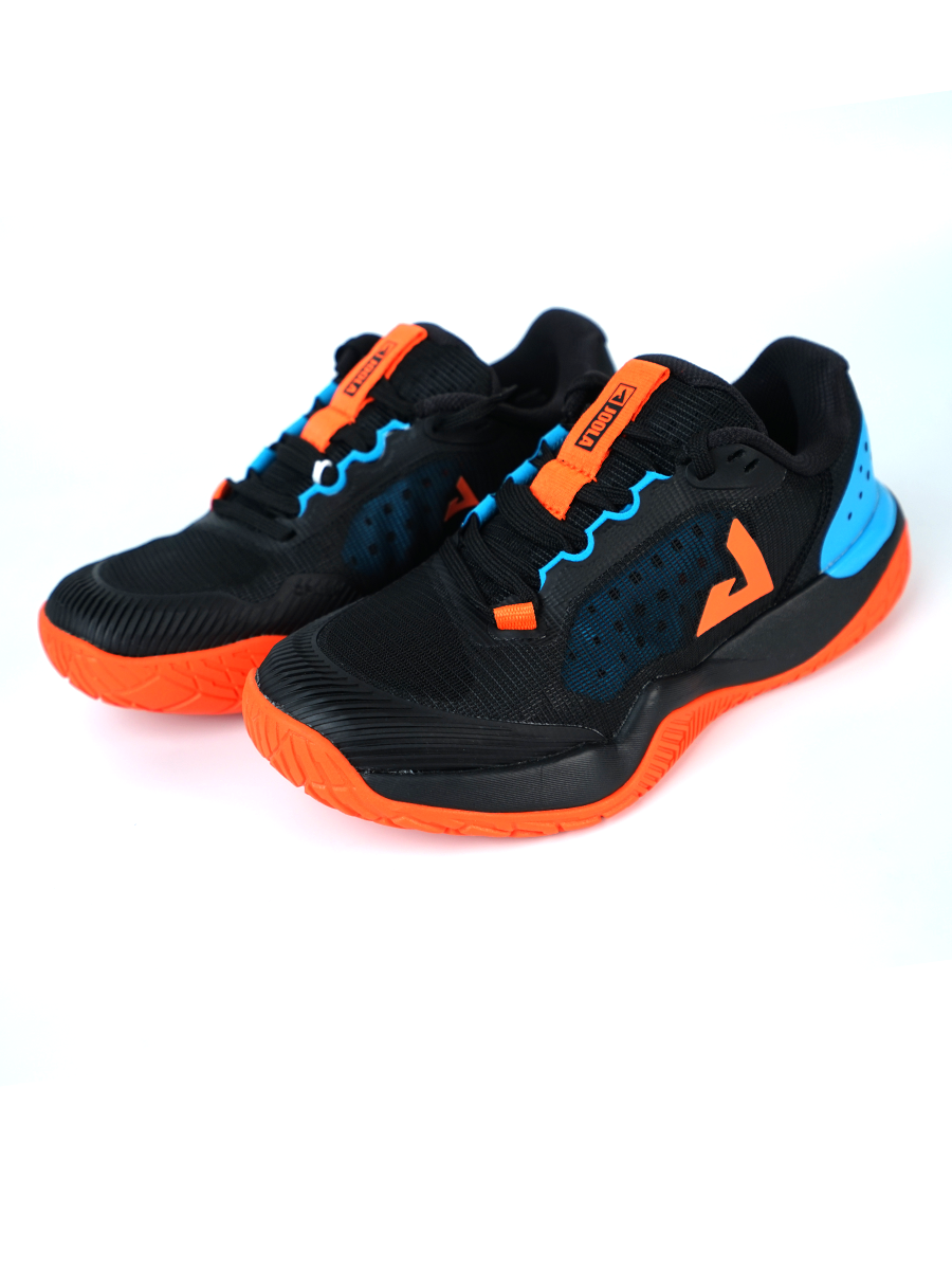 JOOLA FUNKSH1n Pickleball R4LLy Shoes - Black/Autumn Orange-South Bay Blur