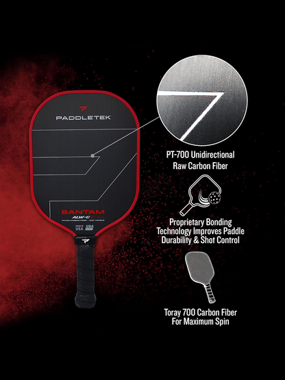 PADDLETEK Bantam ALW-C 12.7mm Pickleball Paddle