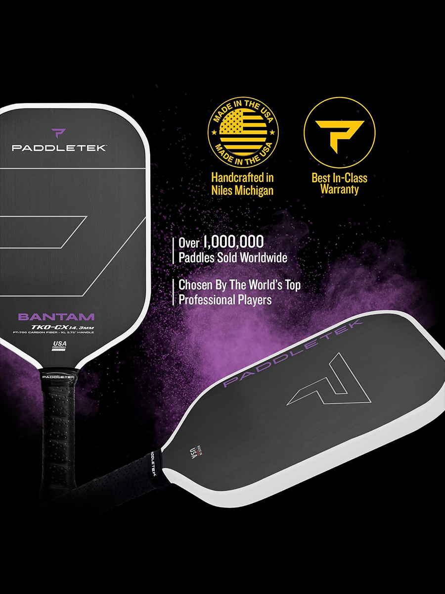 PADDLETEK Bantam TKO-CX 14.3mm Pickleball Paddle