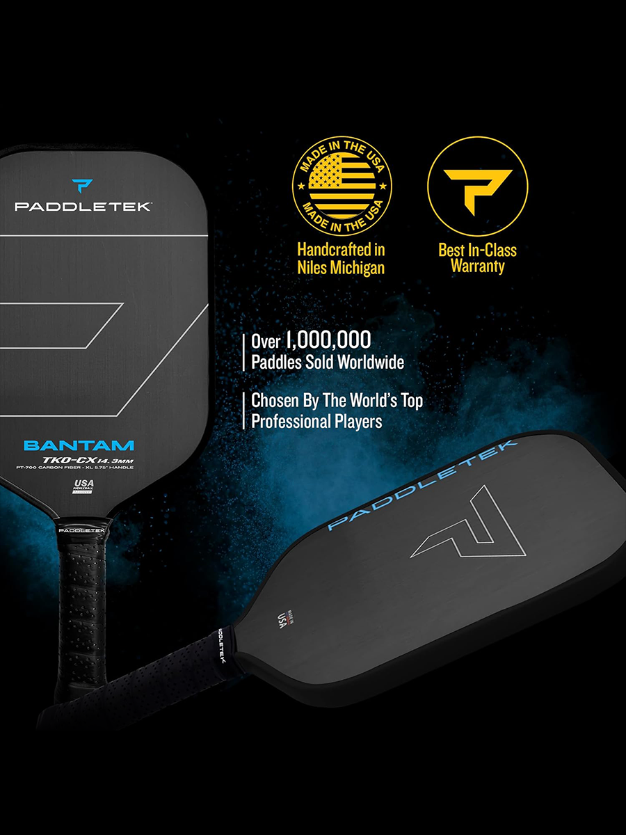 PADDLETEK Bantam TKO-CX 14.3mm Pickleball Paddle