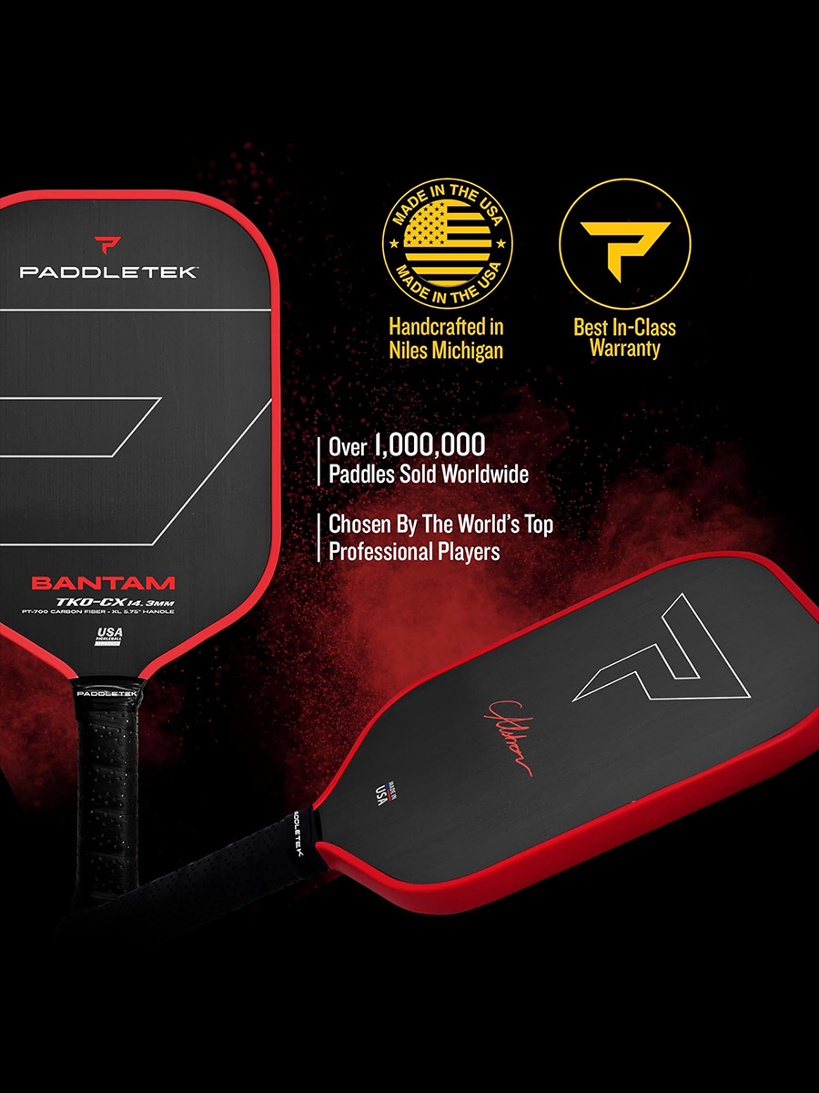 PADDLETEK Bantam TKO-CX 14.3mm Pickleball Paddle