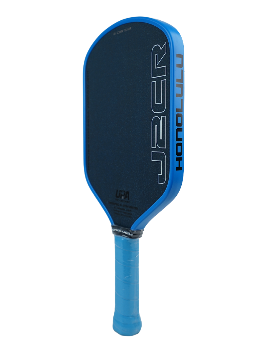 HONOLULU J2CR Crystal Blue™ Endurance Surface™ Pickleball Paddle - 5.5" Grip