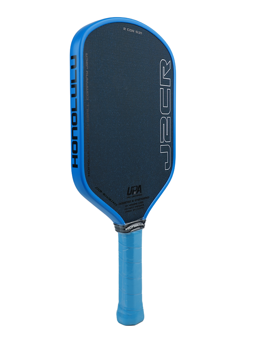 HONOLULU J2CR Crystal Blue™ Endurance Surface™ Pickleball Paddle - 5.5" Grip