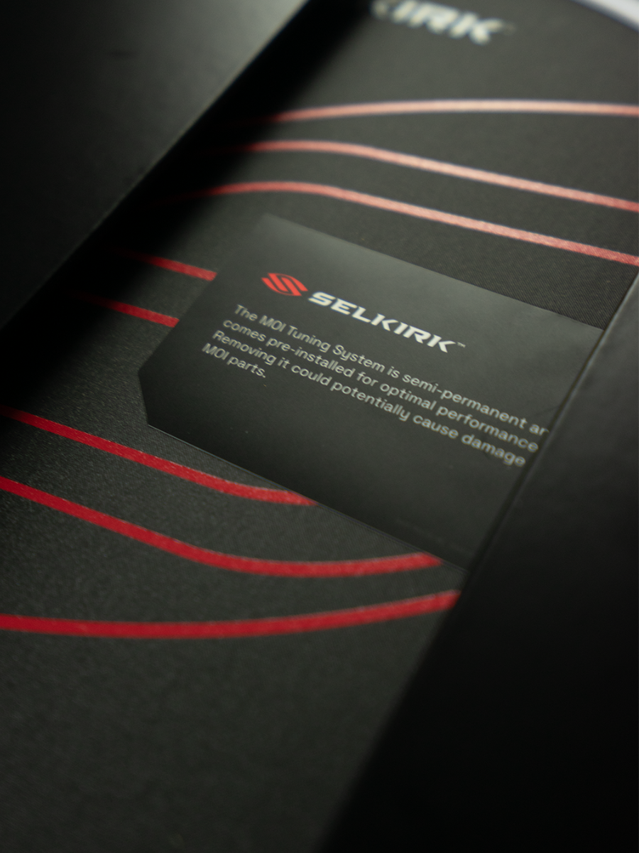 SELKIRK LABS Boomstik Raw Carbon Asian Edition Pickleball Paddle