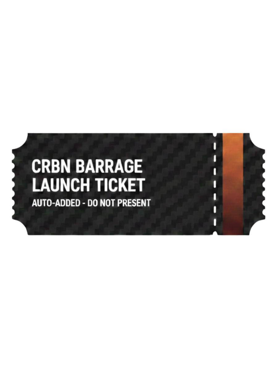 CRBN Barrage Launch Ticket