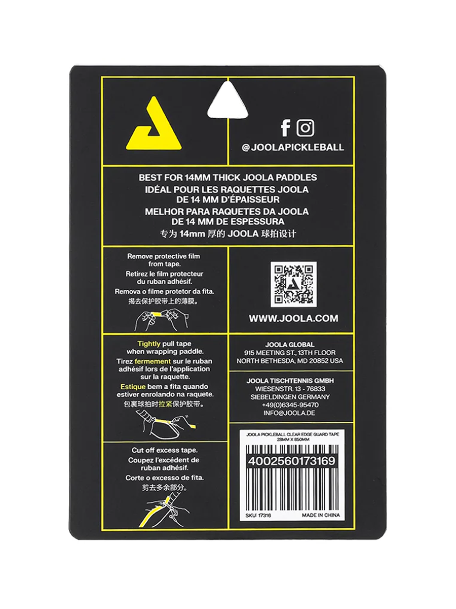 JOOLA Pickleball Clear Edge Guard Tape