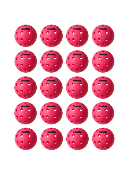 FRANKLIN X-40 Outdoor Pickleballs - 74mm