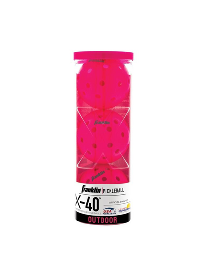 FRANKLIN X-40 Outdoor Pickleballs - 74mm