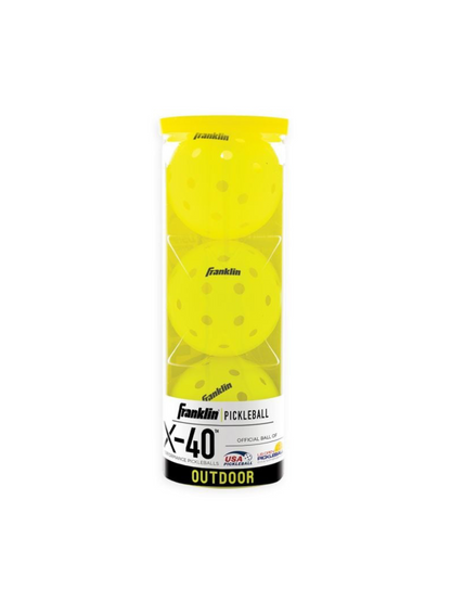 FRANKLIN X-40 Outdoor Pickleballs - 74mm